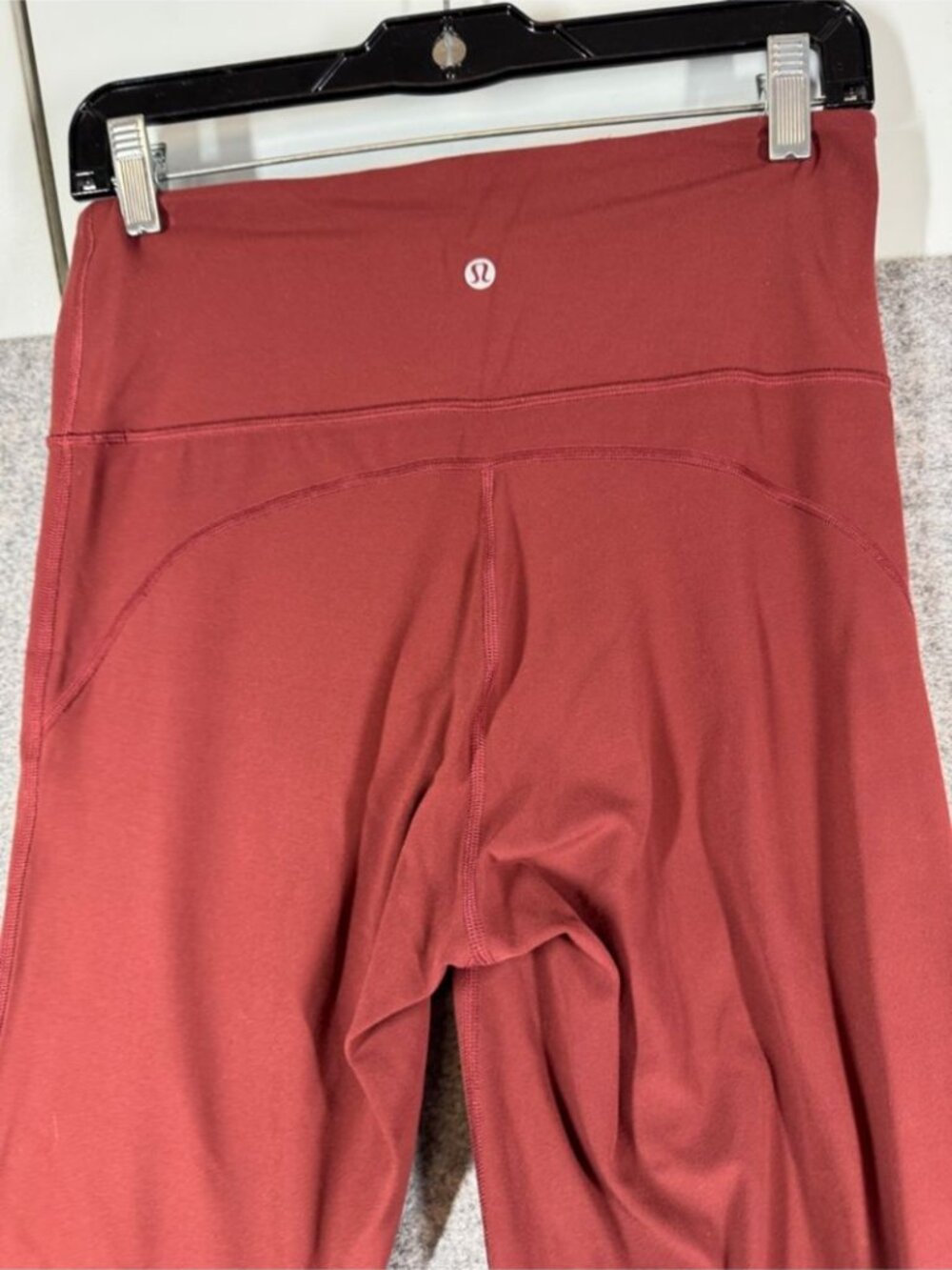 Lululemon Groove Super High Rise Flared Leg Pants Burgundy Size 8 Yoga Pants Gym - Picture 10 of 14